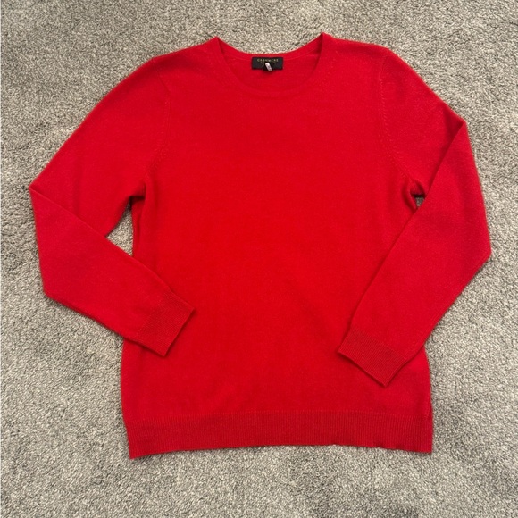 Charter Club Red Cashmere Sweater - Picture 2 of 10
